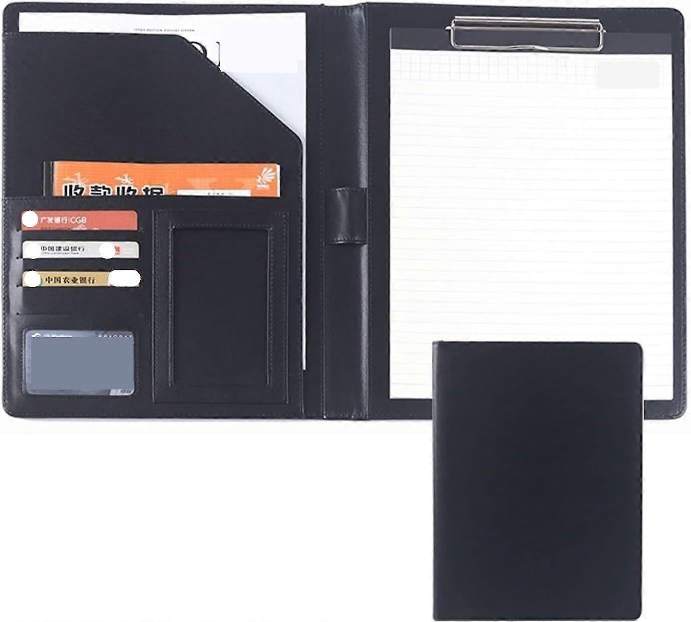 Folder, Conference Folder, A4 Folder, Foldable, with Cover, Writing Work, Folio (Color: Blue)