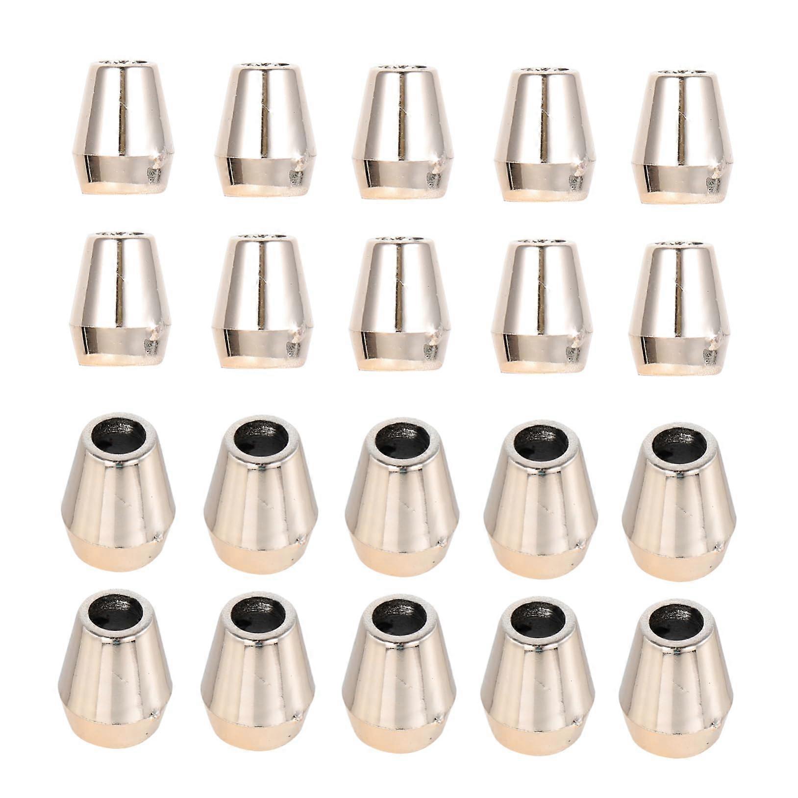 100Pack Rope Stoppers, Cord Locks, Drawstring Closure Buckles, DIY Rope End Fasteners, Zipper Sliders, Nylon Golden Cord End Stoppers