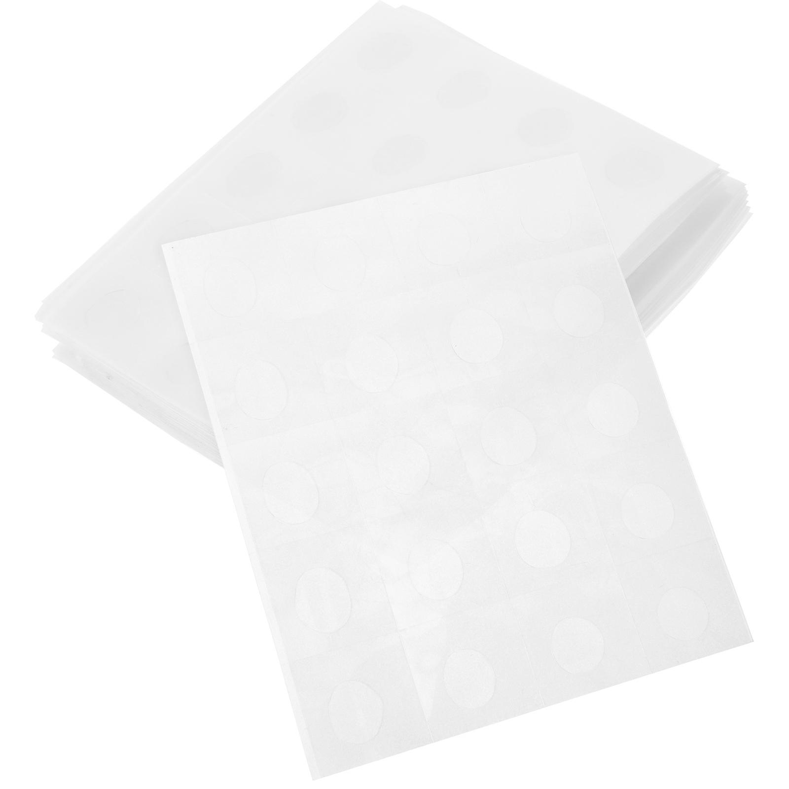 50 Sheets of Clear Double Sided Adhesive Dots Balloon Stickers for Crafts