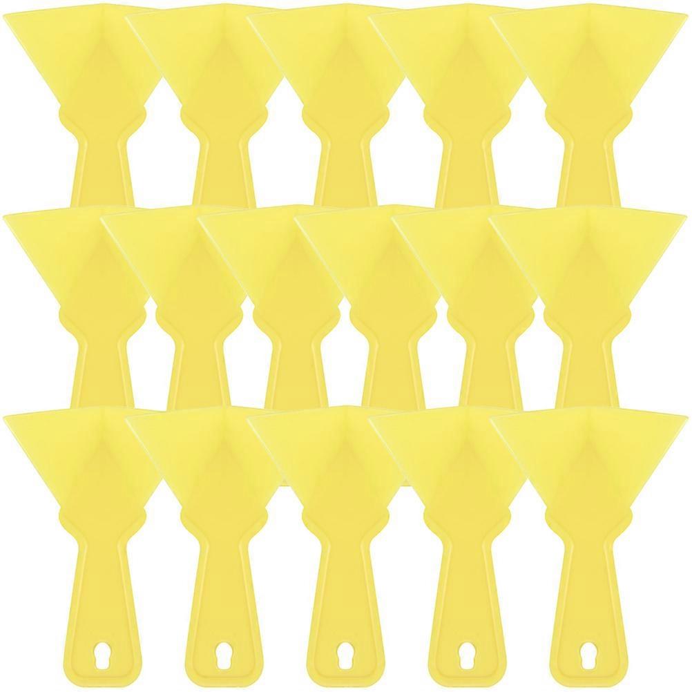 Yellow Plastic Corner Trowel for Home Use with 90 Degree Angle Lightweight and Portable 16pcs Set