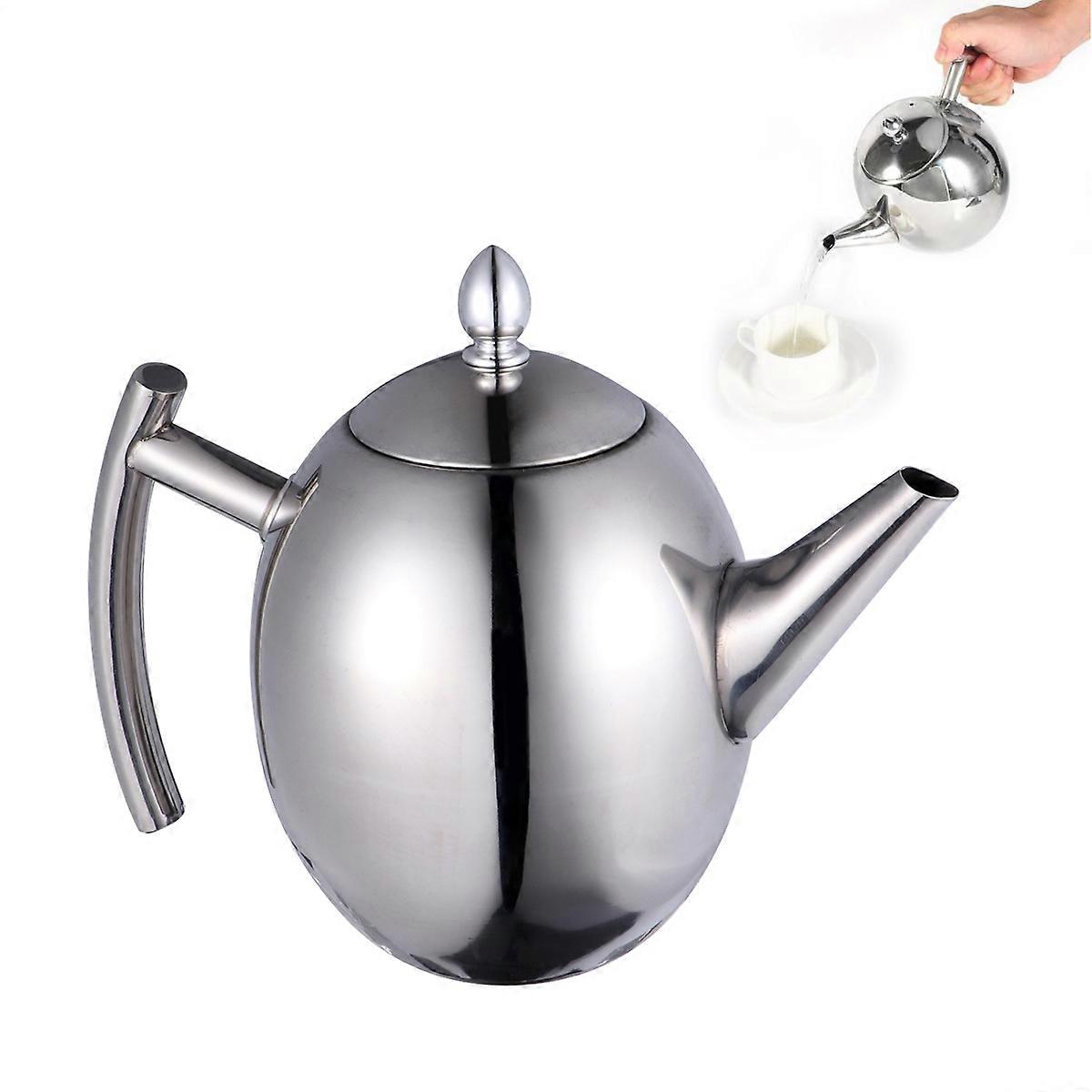 Stainless Steel Tea Kettle With Strainer Designed For Home Use 1 Set