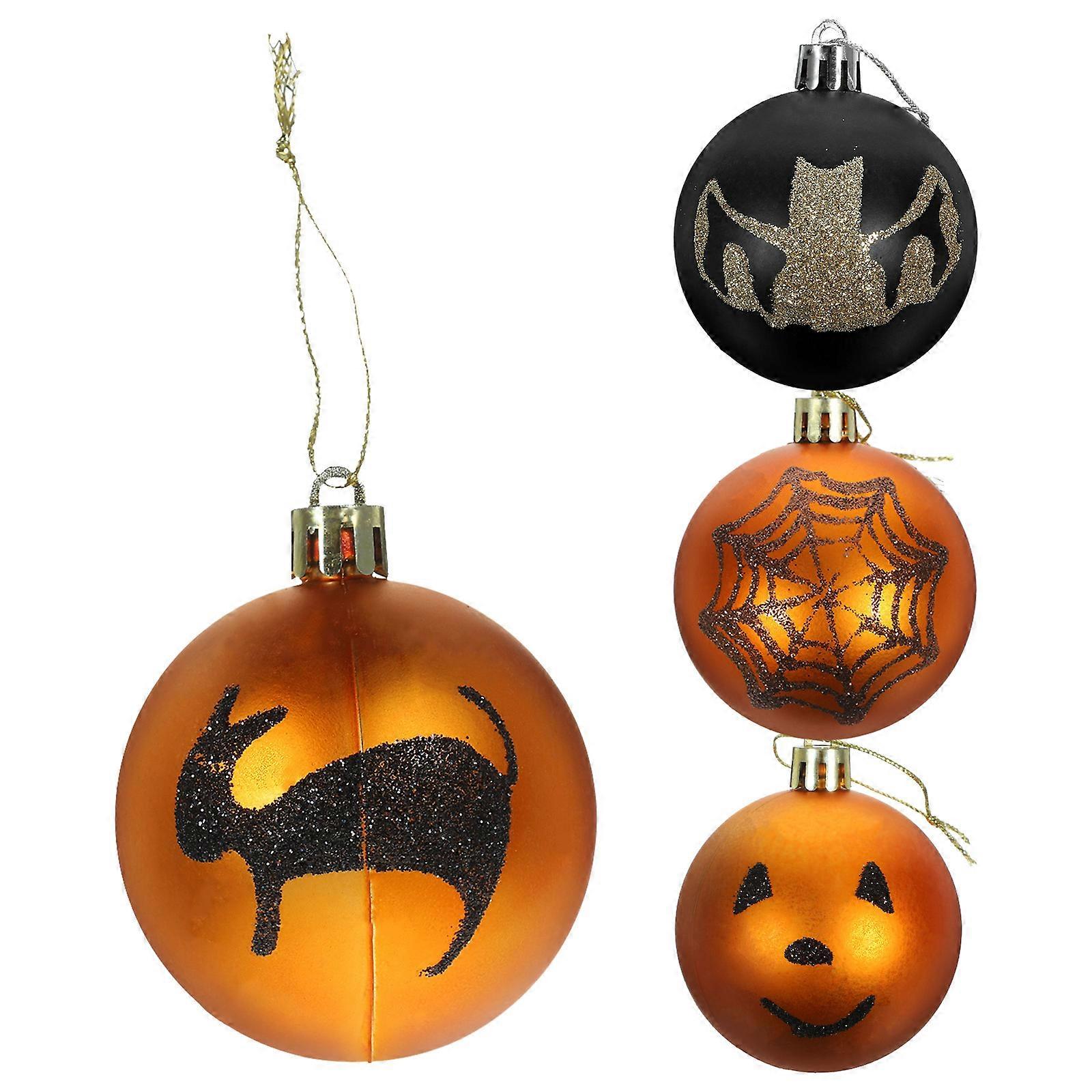 4 Pcs Random Style Round Ball Halloween Decorations Ideal For Eve Party Atmosphere Creation