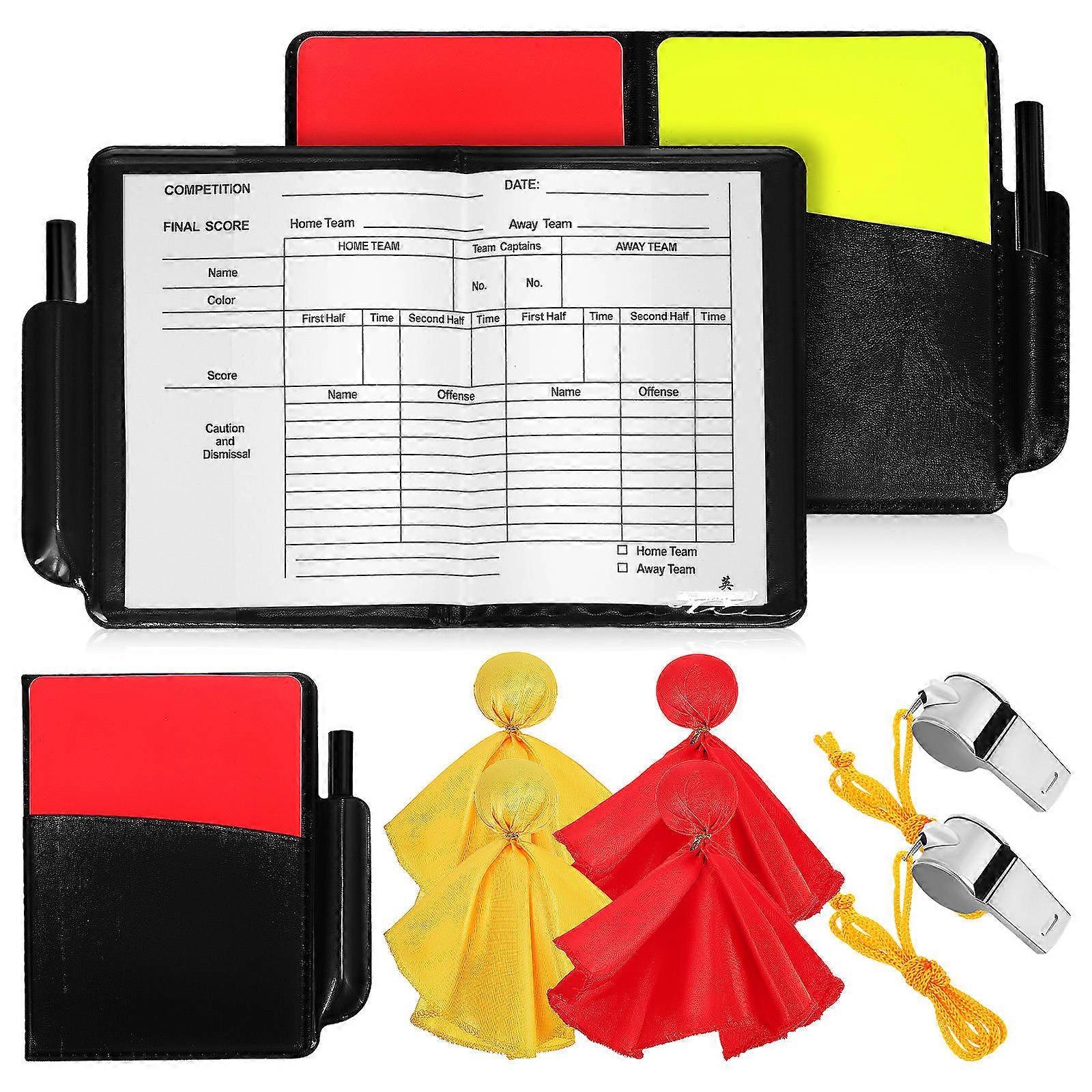 Referee Signal Flags And Cards For Referees In Sports Games Clear Sound 1 Set
