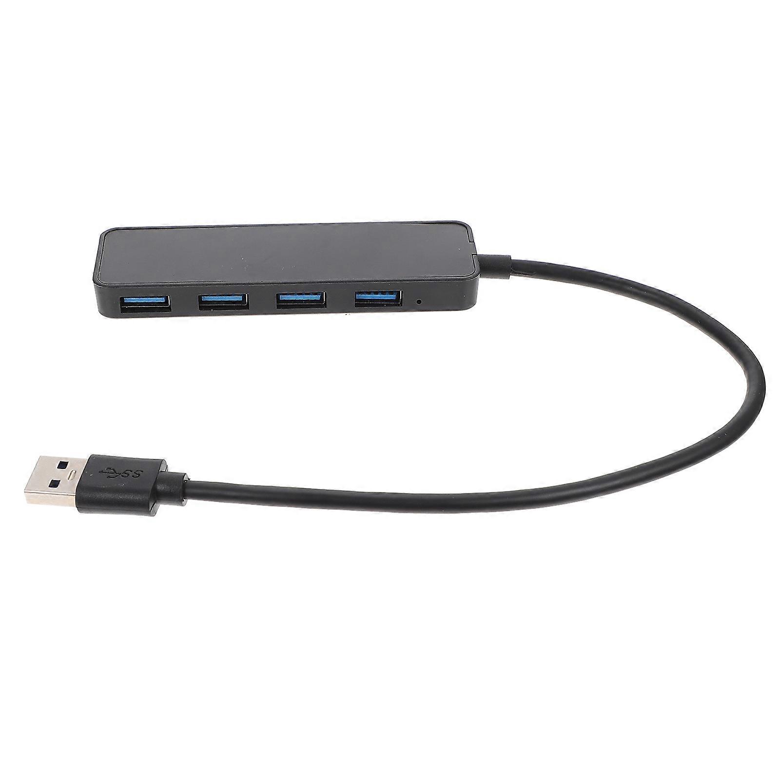 USB Data Hub Portable USB Hub Docking Station For PCs Tablets In Black Made Of ABS With 1Pcs