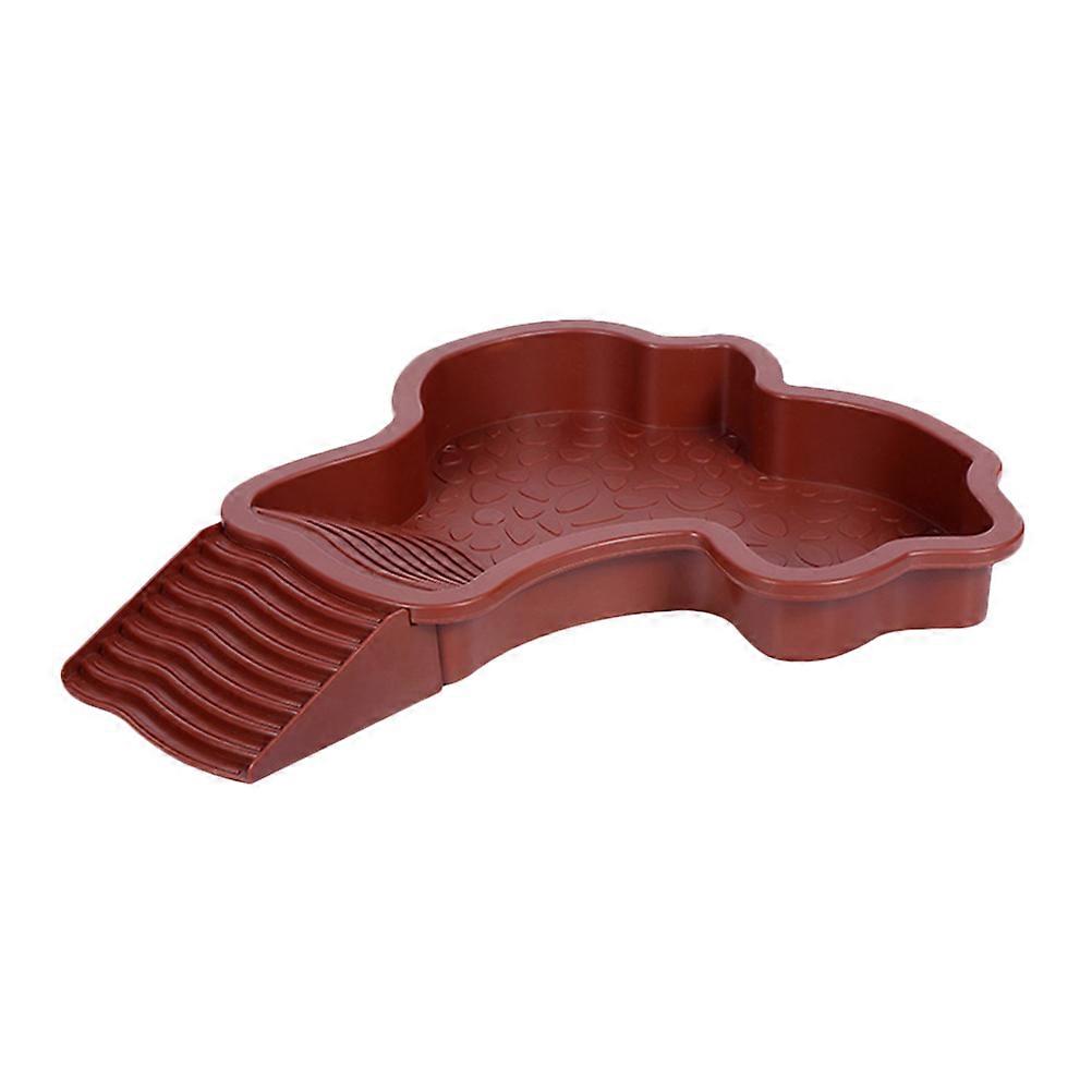 Lightweight Floating Dock with Ramp for Tortoises, Frogs, and Reptiles – Multi Functional Terrarium Decor for Bathing and Sunbathing