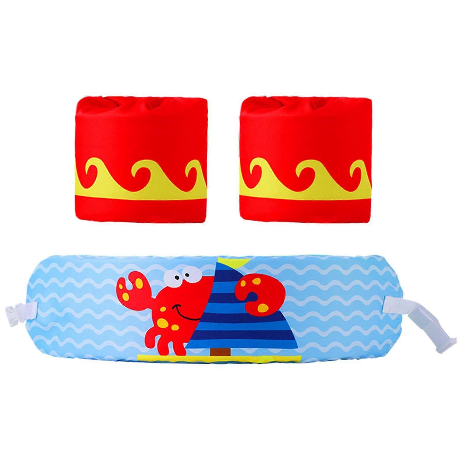 Swim Belt with Arm Floaties – Safety Equipment for Pool, Beach, Lake, and Ocean, Adjustable Size for Kids and Adults
