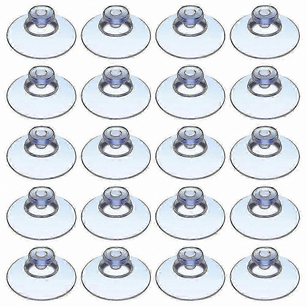 Clear Plastic Suction Cups, 100 Count, Hook-Free Pads for Outdoor, Kitchen, Bath Use