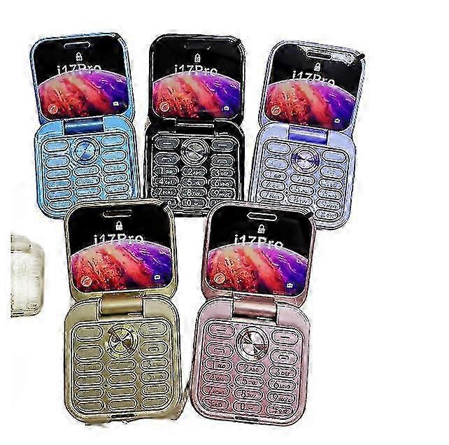 Mini Flip Phone con supporto per scheda 2SIM, radio FM, vibrazione e composizione rapida - Regalo ideale per i genitori