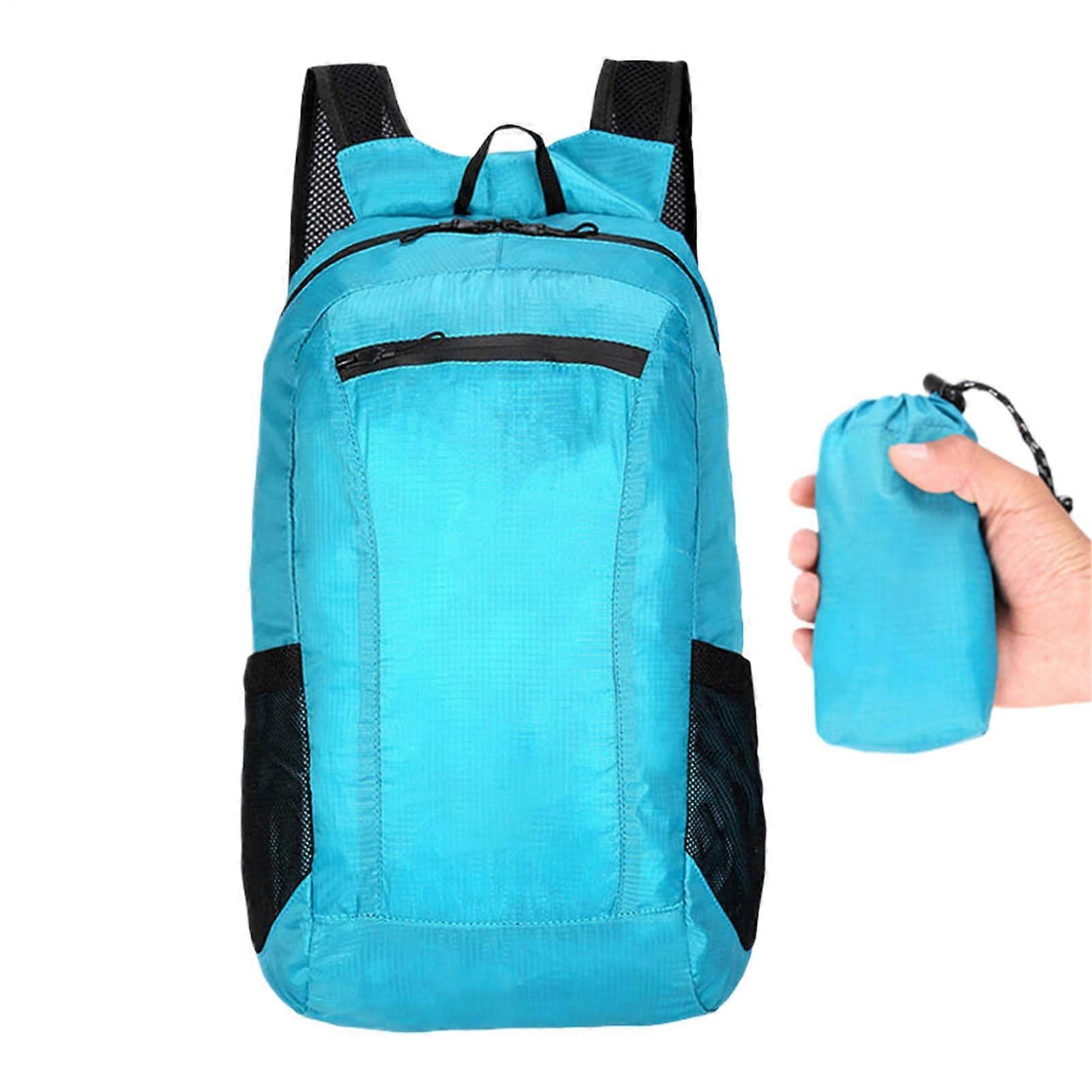 Waterproof Running Backpack, 20L Lightweight, MultiPurpose Outdoor Accessories, Sea Blue