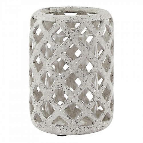 Hill Interiors Stone Effect Hurricane Lantern