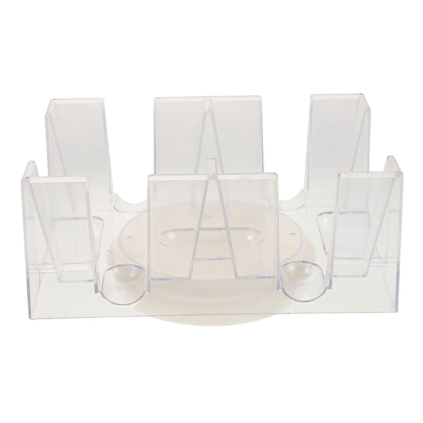 Revolving Playing Card Tray Rotating Poker Stand Poker Card Holder Playing Card Holder