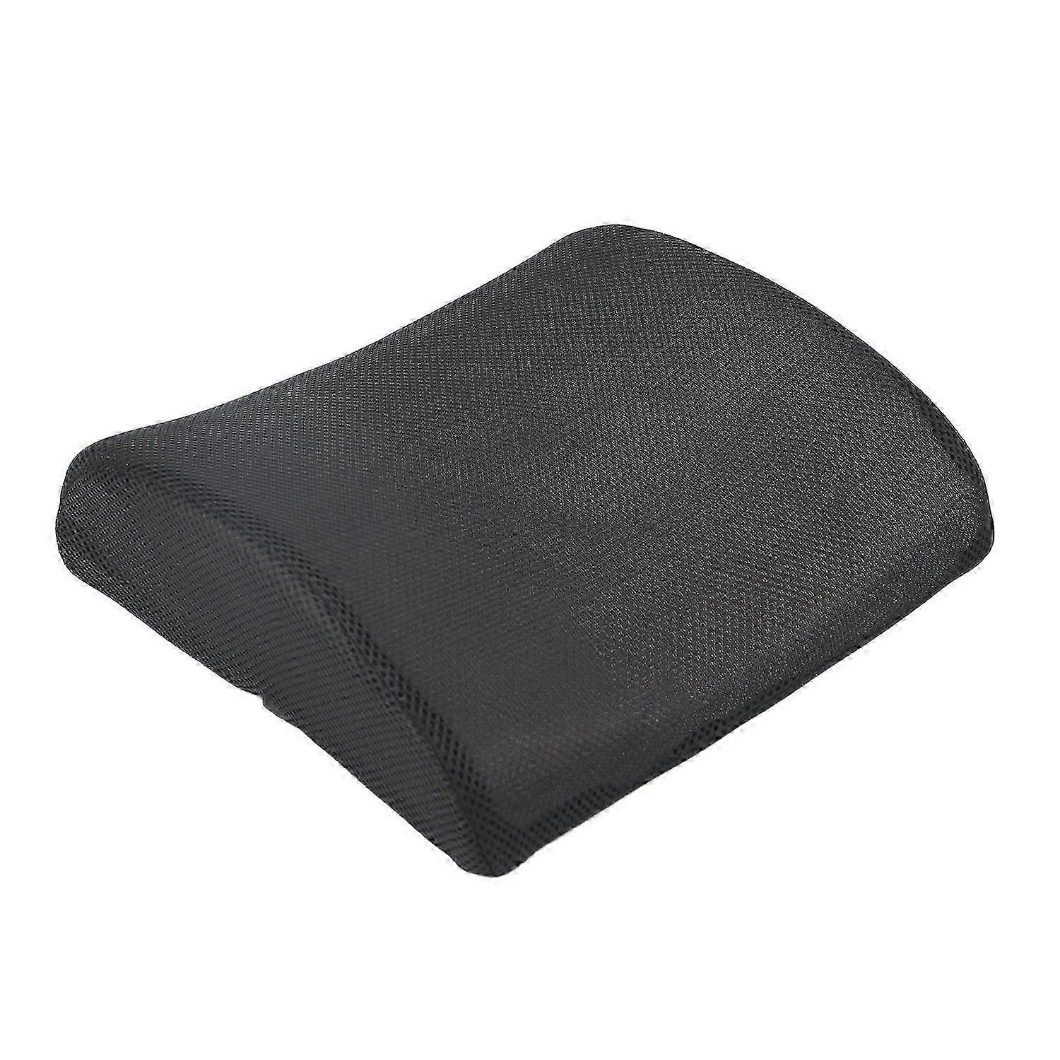 Back support cushion for home office with memory foam black