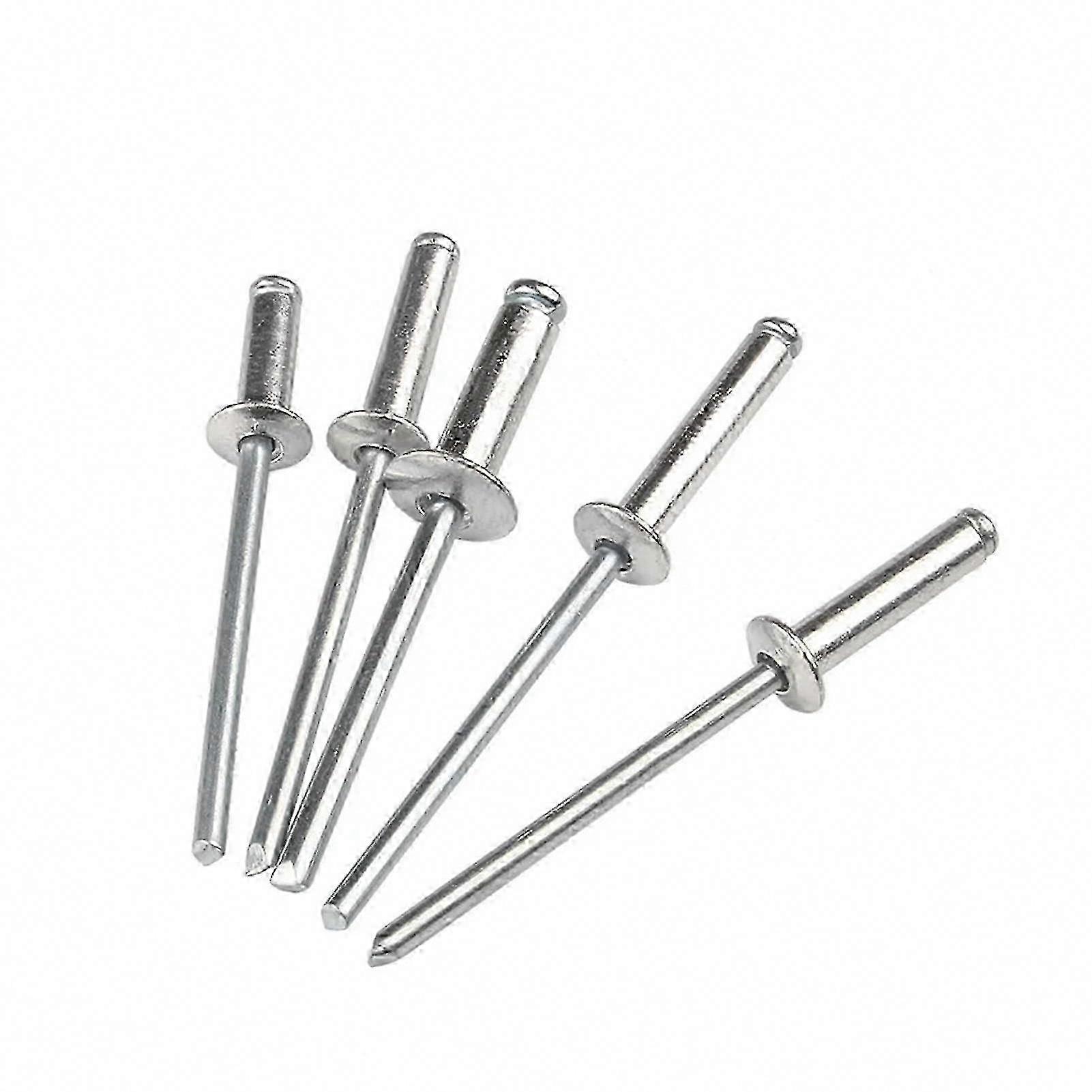Aluminum Mushroom Head Blind Rivets - Assorted Sizes for Furniture (20-100pcs) - Multi-Brand Compatible Pop Rivets