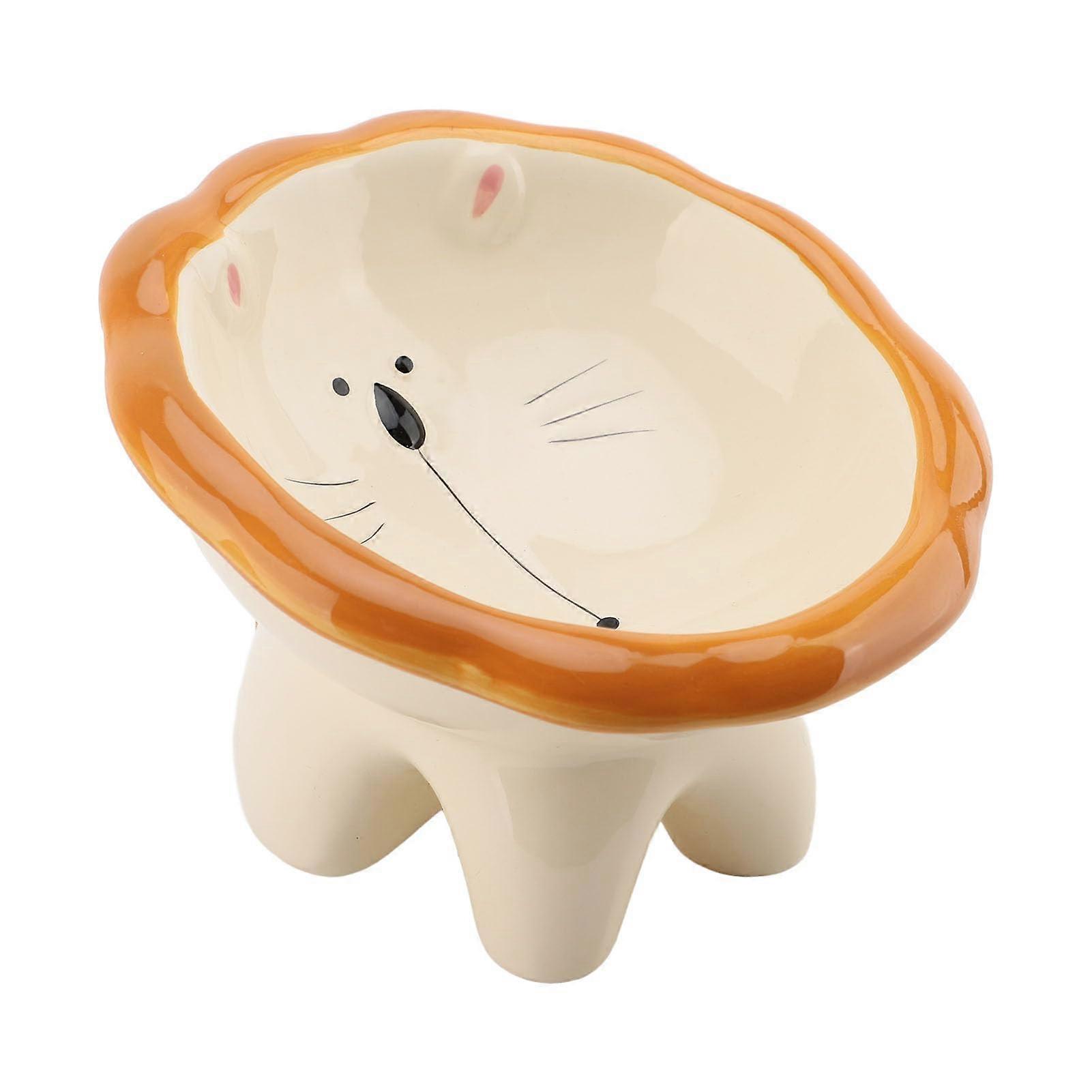 Katzennapf Cat Bowl Ceramic With Animal Pattern, Anti-Tip, Stylish Design, Storage Solution, Christmas Gift