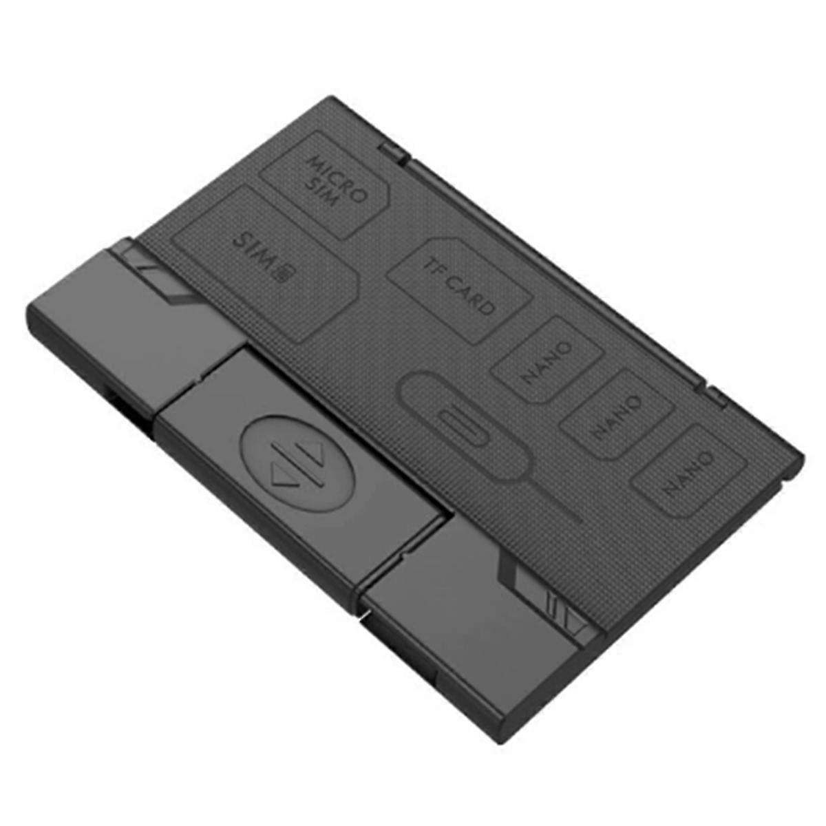 USB Memory Card Flash Reader for SD TF with MicroUSB & Type-C OTG Reader for Phone SIM Card Storage Case & Phone Stand