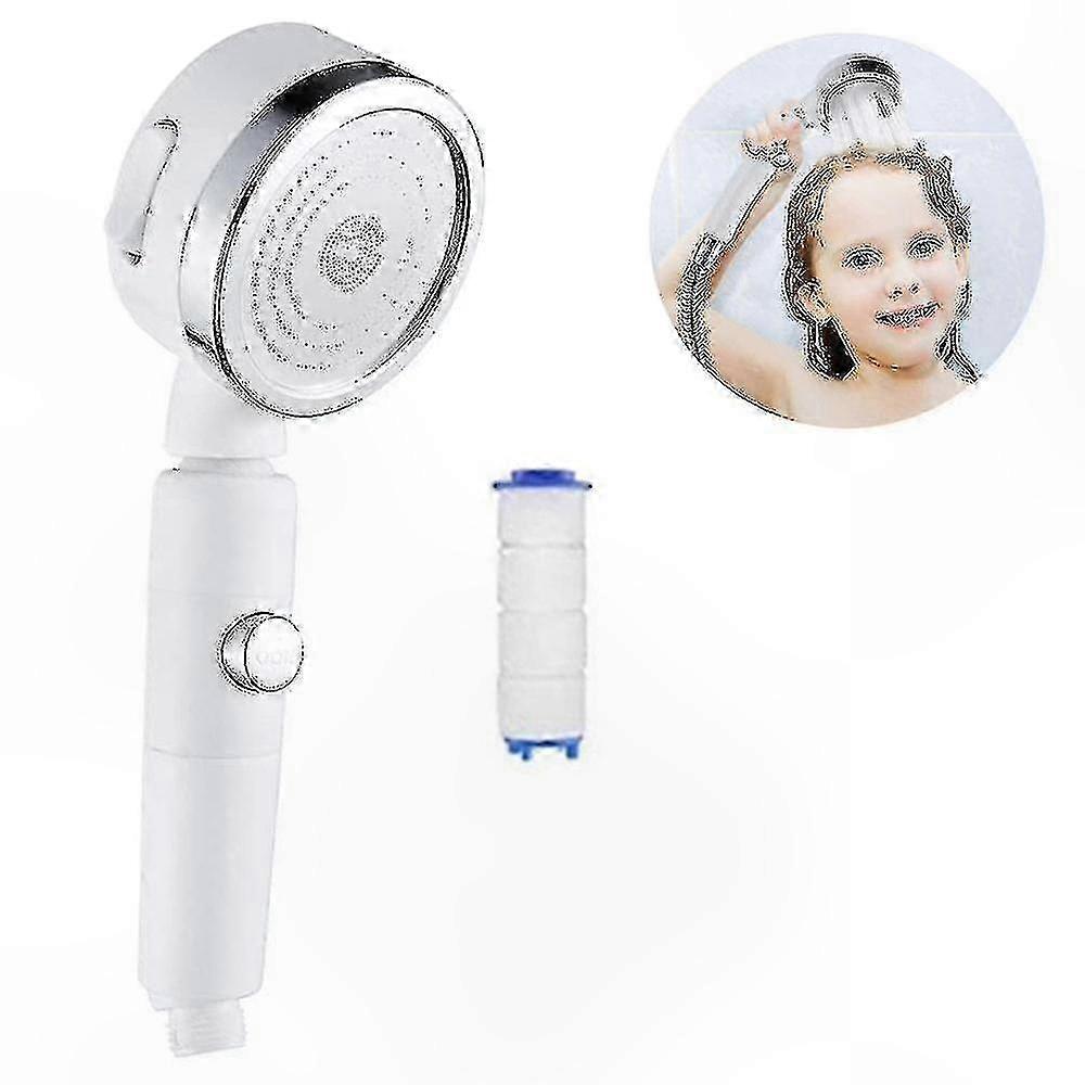 Adjustable High-Pressure Handheld Shower Head with Pause Function