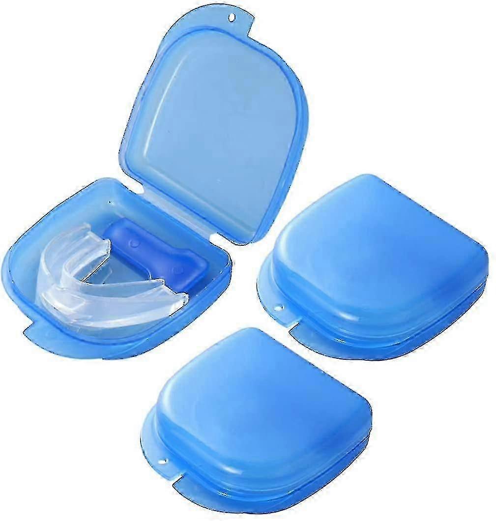 3pcs Professional Dental Night Mouth Guard For Peaceful Sleep Eliminate Teeth Grinding