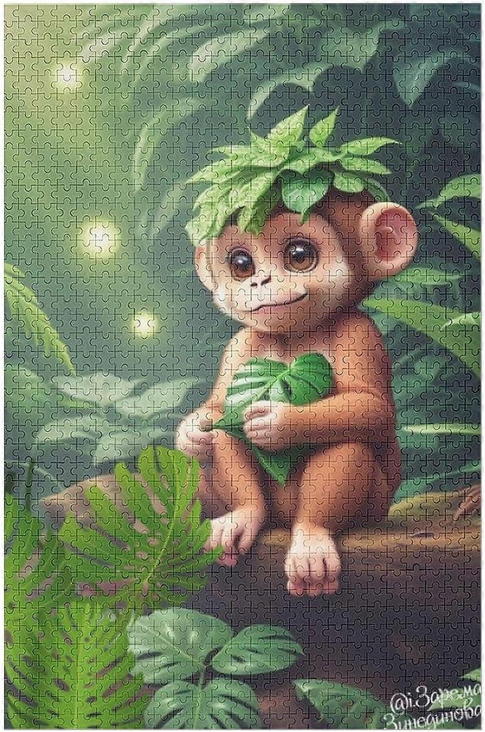 Puzzle de 300 pièces Puzzle de singe Puzzle pour adultes Puzzles en bois Éducatif Jeu Challenge Jouet