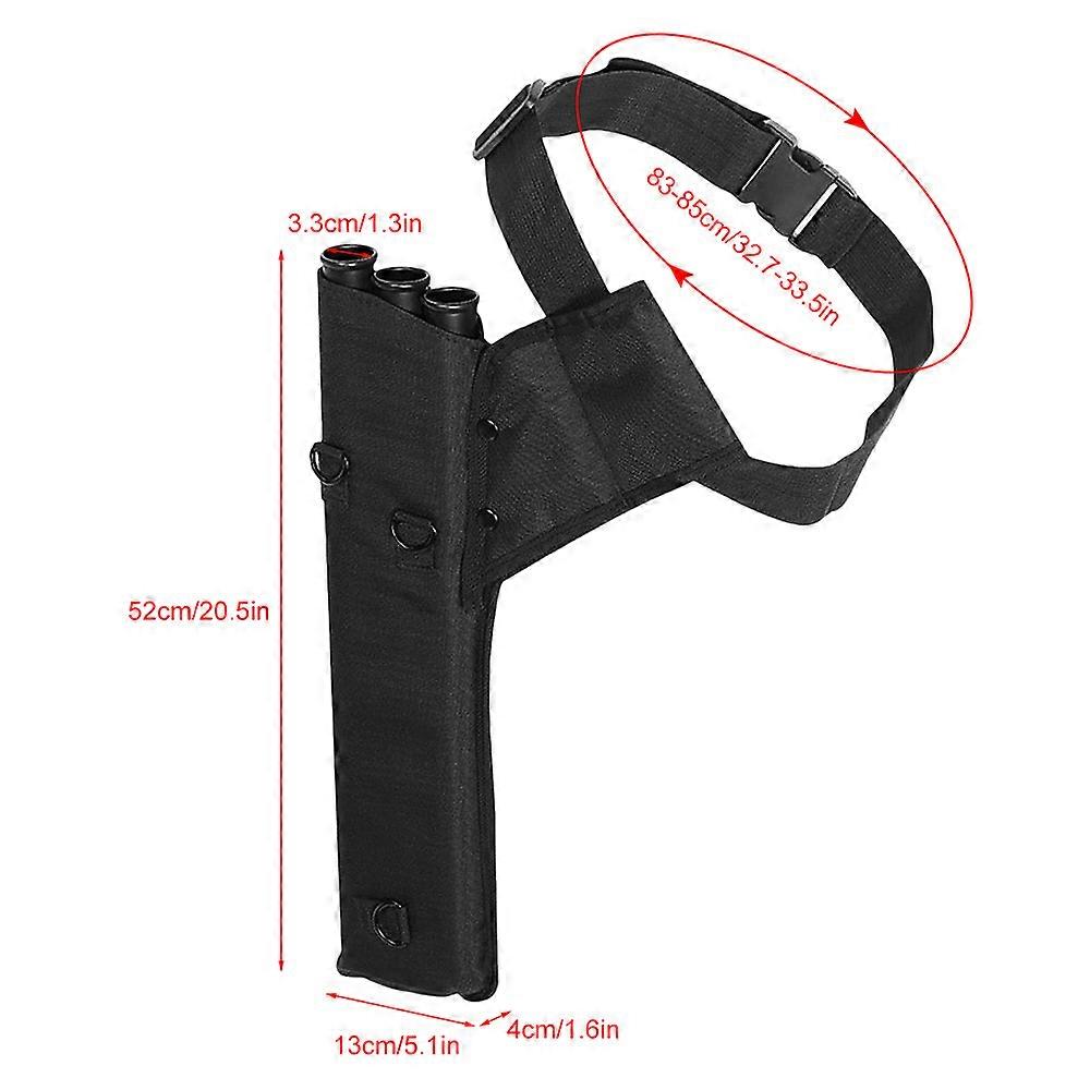 Archery Quiver 3 Tubes Arrow Quiver Tube Arrow Holder for Back or Waist Use