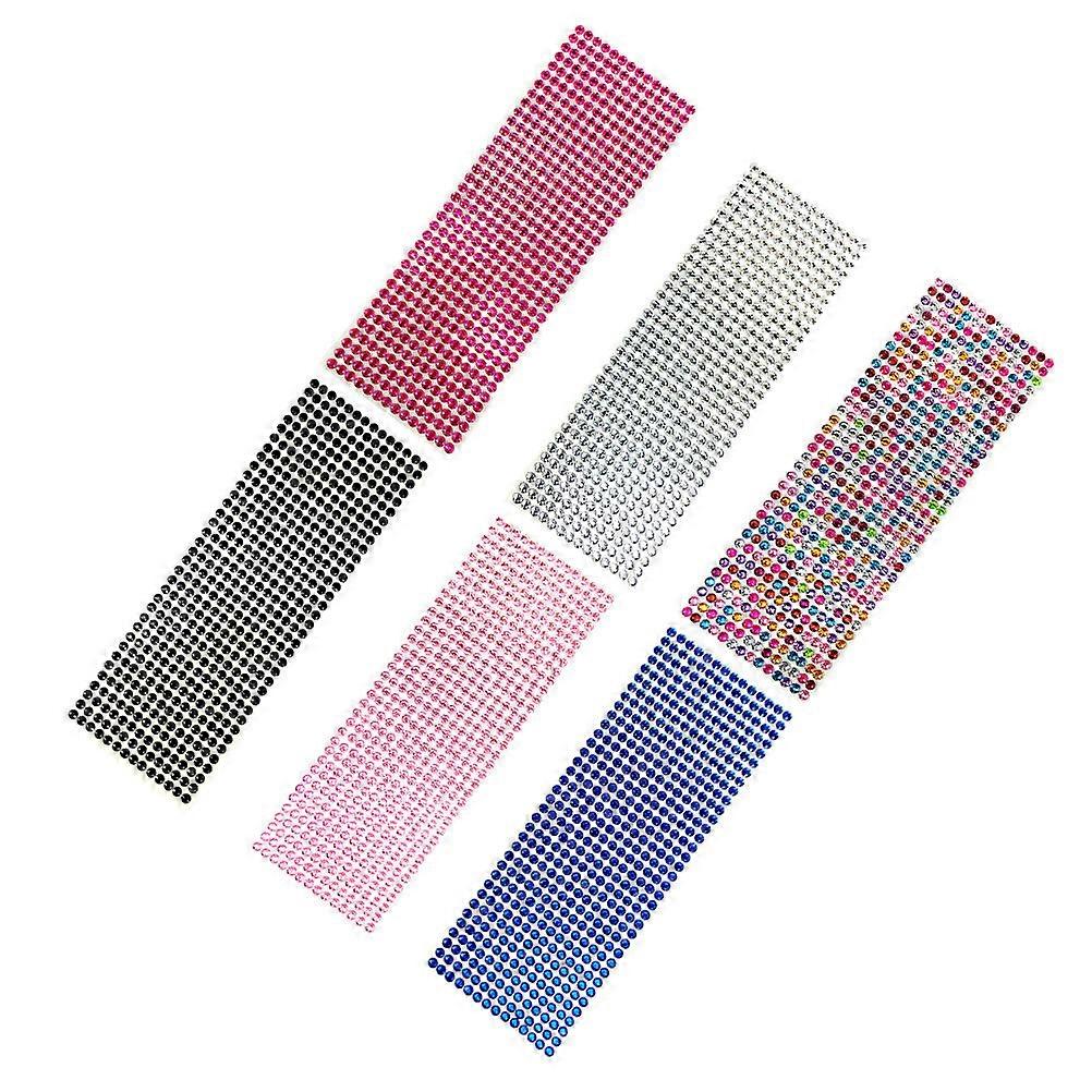 Car Sticker Scrapbook Stickers for Diy Projects Acrylic Assorted Color with Decoration Function 6sheets