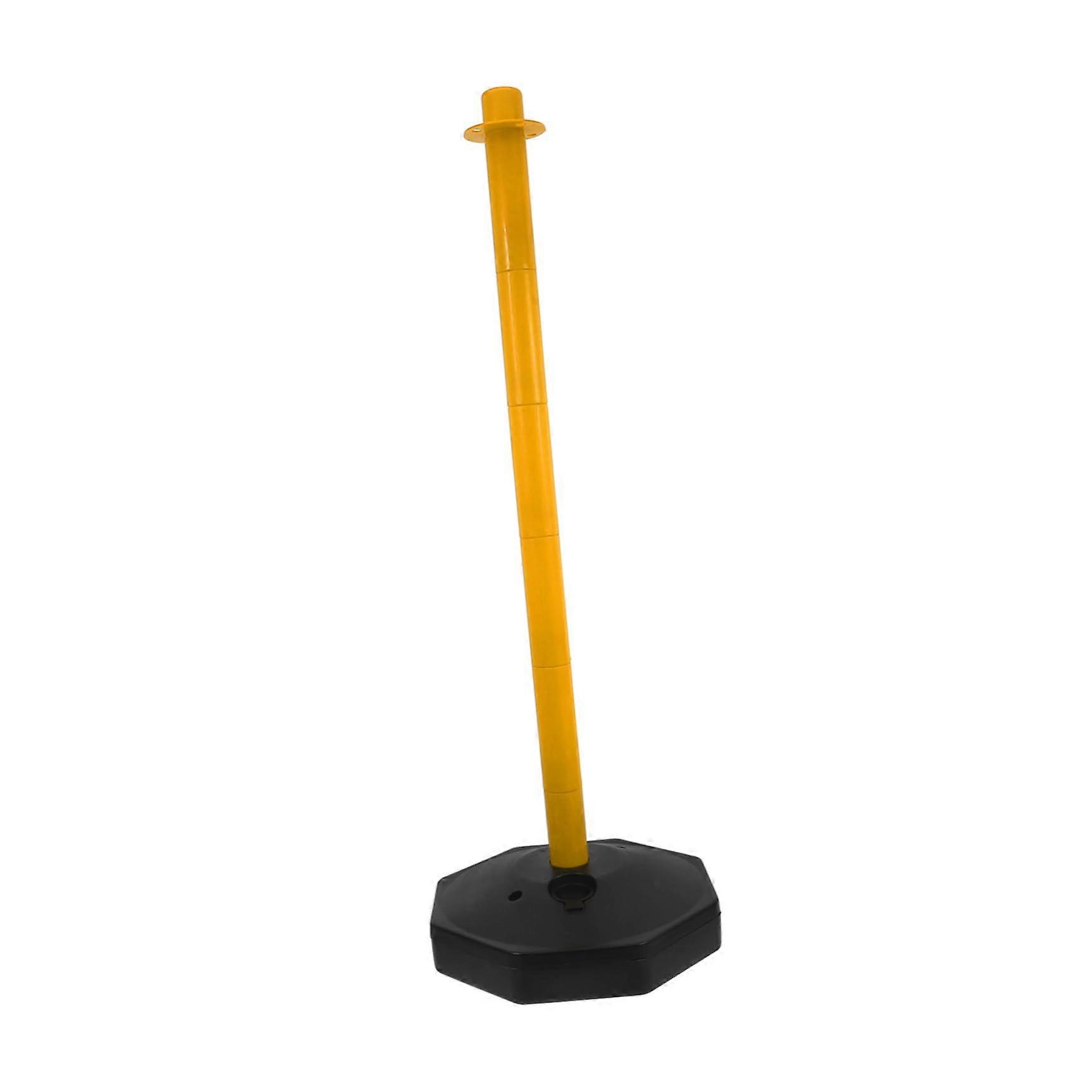 Water Fillable Driveway Security Post Movable Safety Column for Traffic Control Yellow