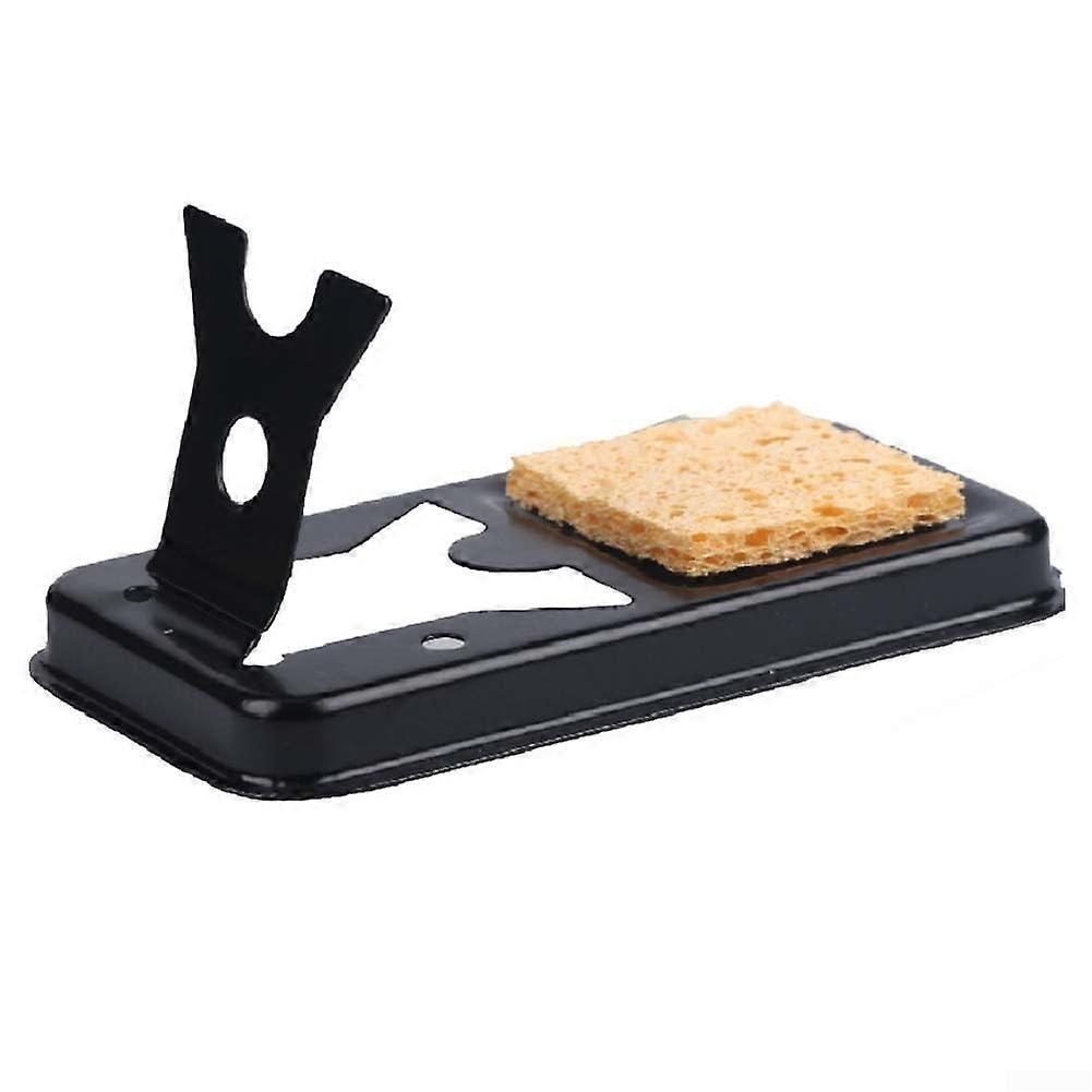 Electric Soldering Iron Stand Durable Metal Frame High Temperature Resistance Heavy Base for Stable Operation