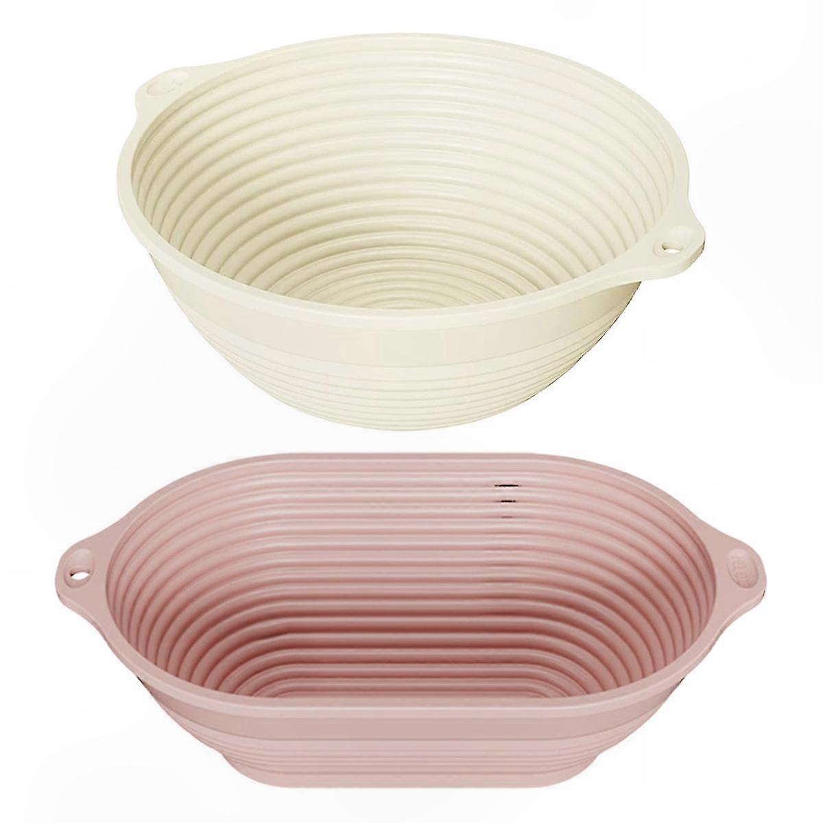 Round and Oval Silicone Proofing Baskets for Sourdough Bread Making