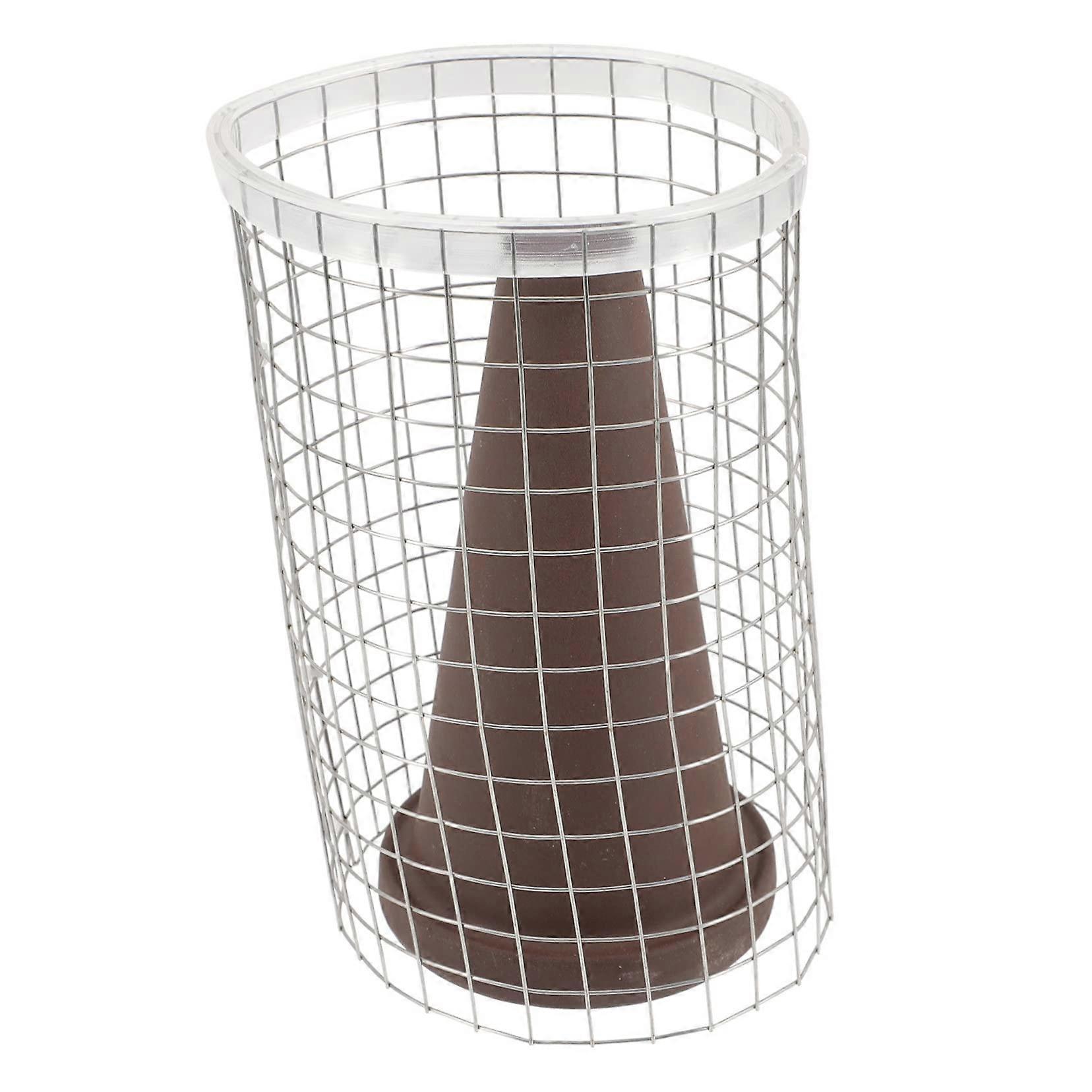 Fish Spawning Cone Pottery Clay Breeding Bucket with Isolation Net for Small Fish Shrimp Aquarium Decoration Smooth Surface