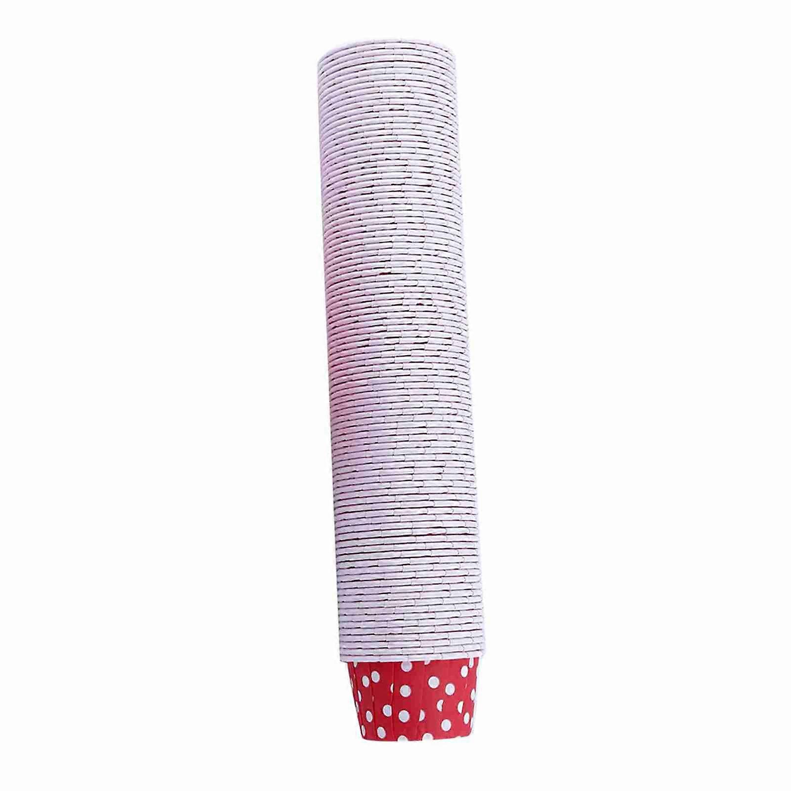 100pcs Red Paper Cupcake Liners Muffin Baking Cups 5x3.8x3cm