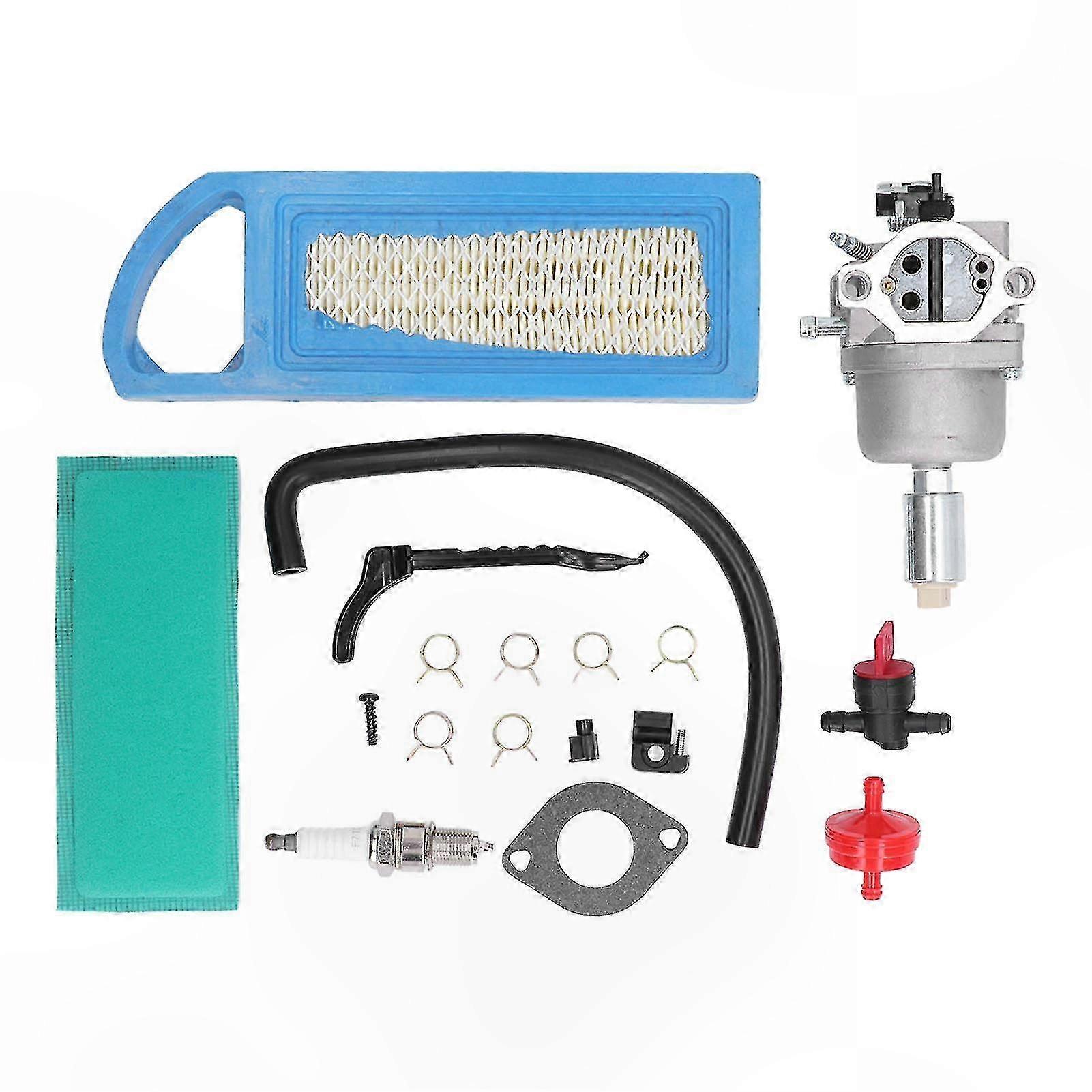 Engine Carburetor with Spark Plug for 17.5 HP Lawn Mower Replacement Part