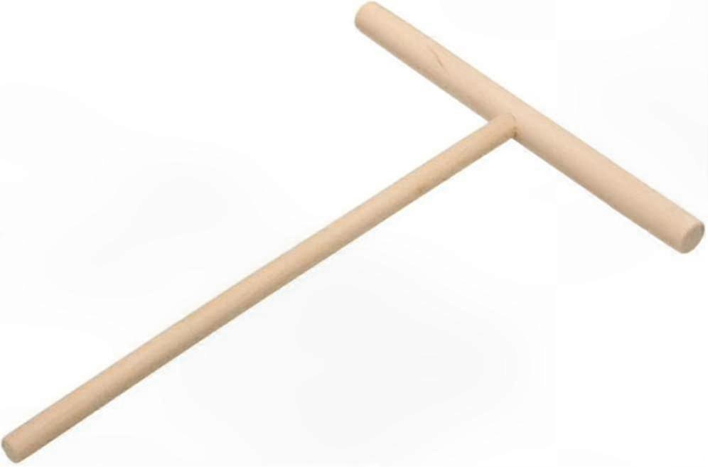 Wooden Crepe Spreader with Batter Dispenser for Even Crepe Making