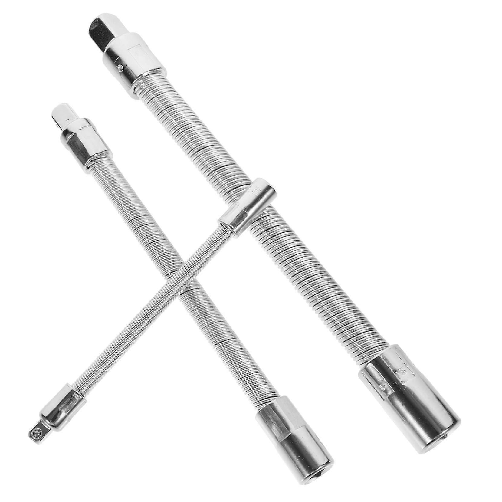 Flexible Extension Bar Set 1/4 3/8 1/2 Inch Bendable Connection Rod for Tight Spaces and Garage Wrench Tools