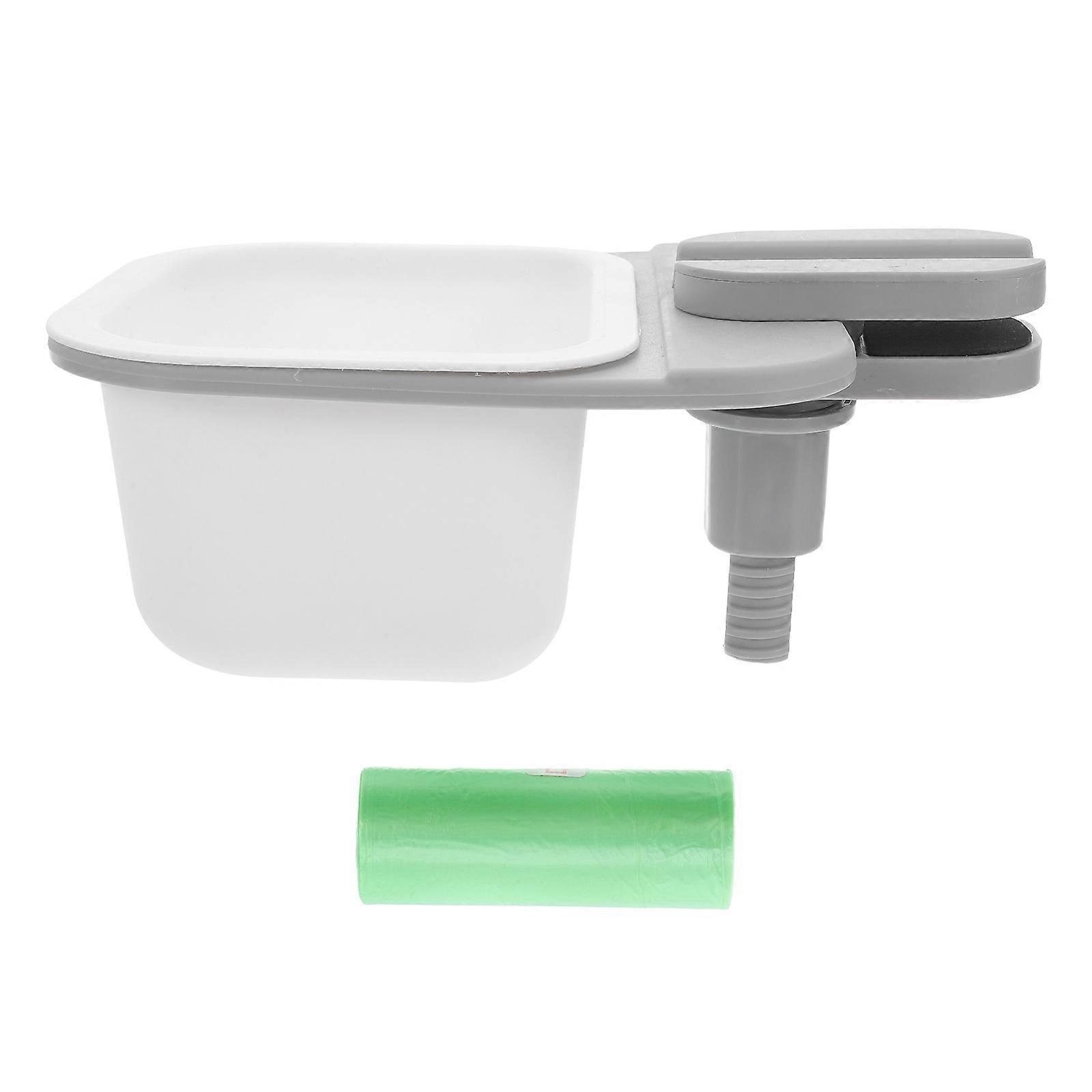 Compact Plastic Wastebasket Space Saving Clip On Design Trash Can For Bathroom Office 4Pcs