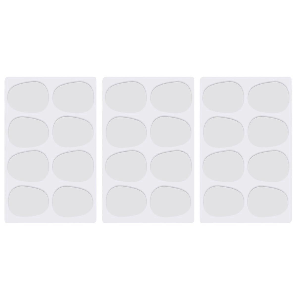 24Pcs Alto/Tenor Saxophone Sax Mouthpiece Patches Pads Cushions 0.8mm---Translucent