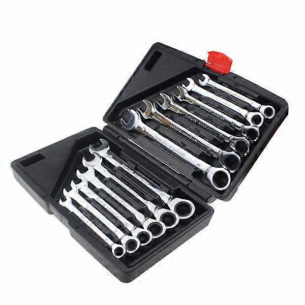 12-Piece Double-Use Fixed Head Ratchet Wrench Quick Wrench Tool Set 72