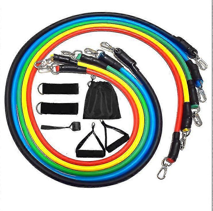 Sponge Button 11pcs Set Resistance Bands Exercise Cross Fit Fitness...