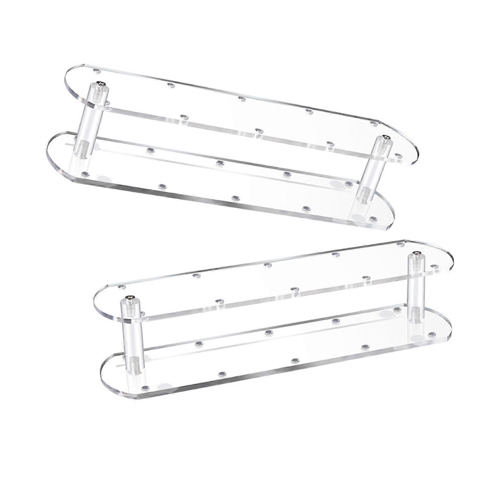 Double Layer Acrylic Bonbon Holder 2 Pack 10 Holes Candy Drying Rack for Event and Home Use Multicolor