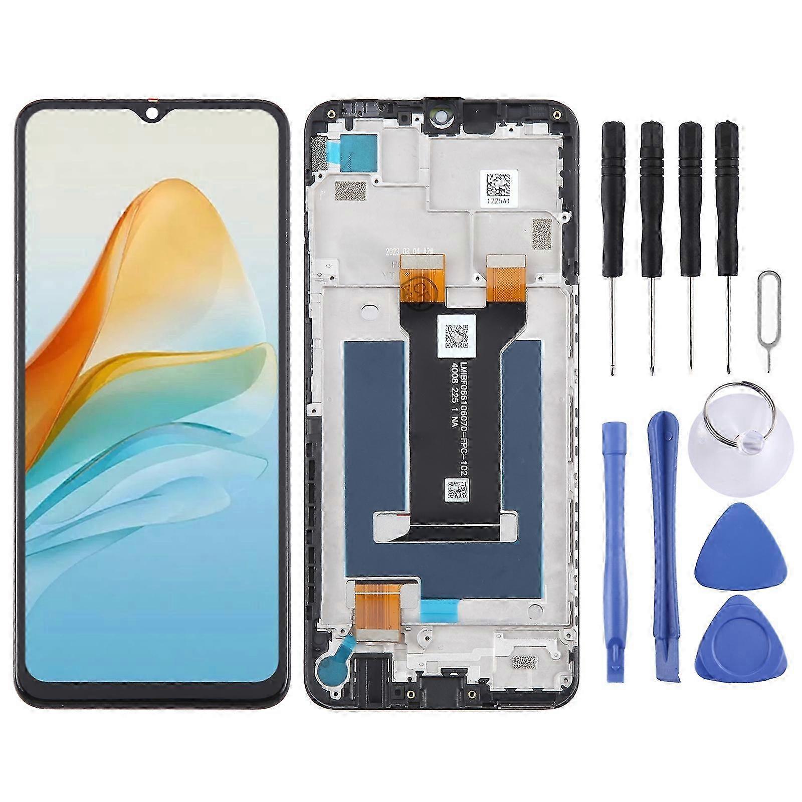 2025 For ZTE Blade V40 Design 8046 LCD Screen Digitizer Full Assembly with Frame (Black)
