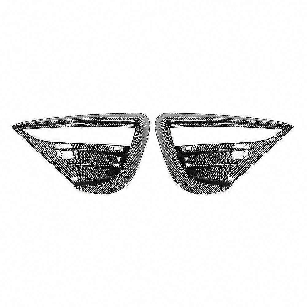 Model Y 2021-2024 Front Bumper Fog Light Cover Trim Protector Spoiler Blade Hood Surround