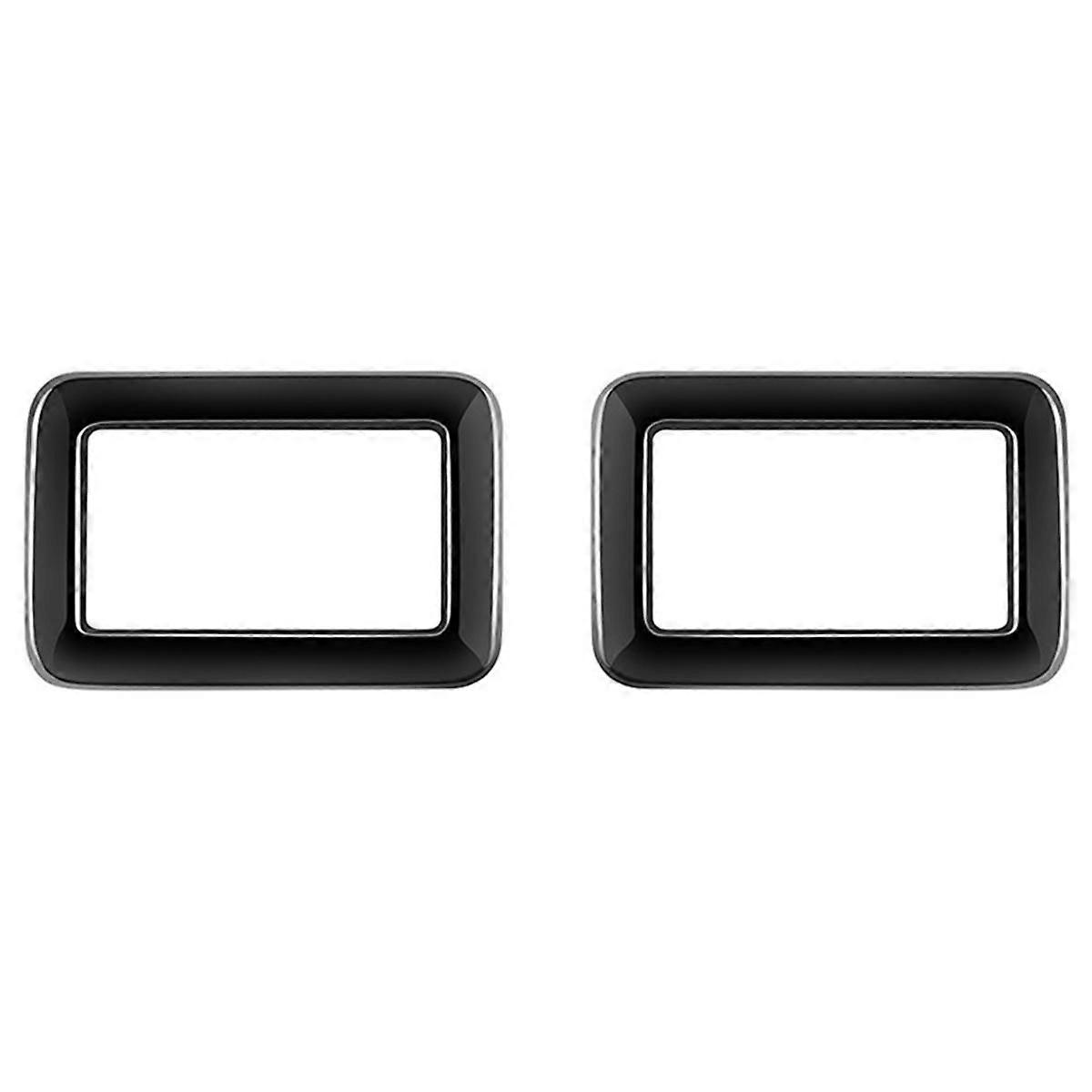 For ALPHARD/VELLFIRE 40 Series 2023+ Car Middle Row Seat Control Pane Trim Frame Sticker Gloss Blac