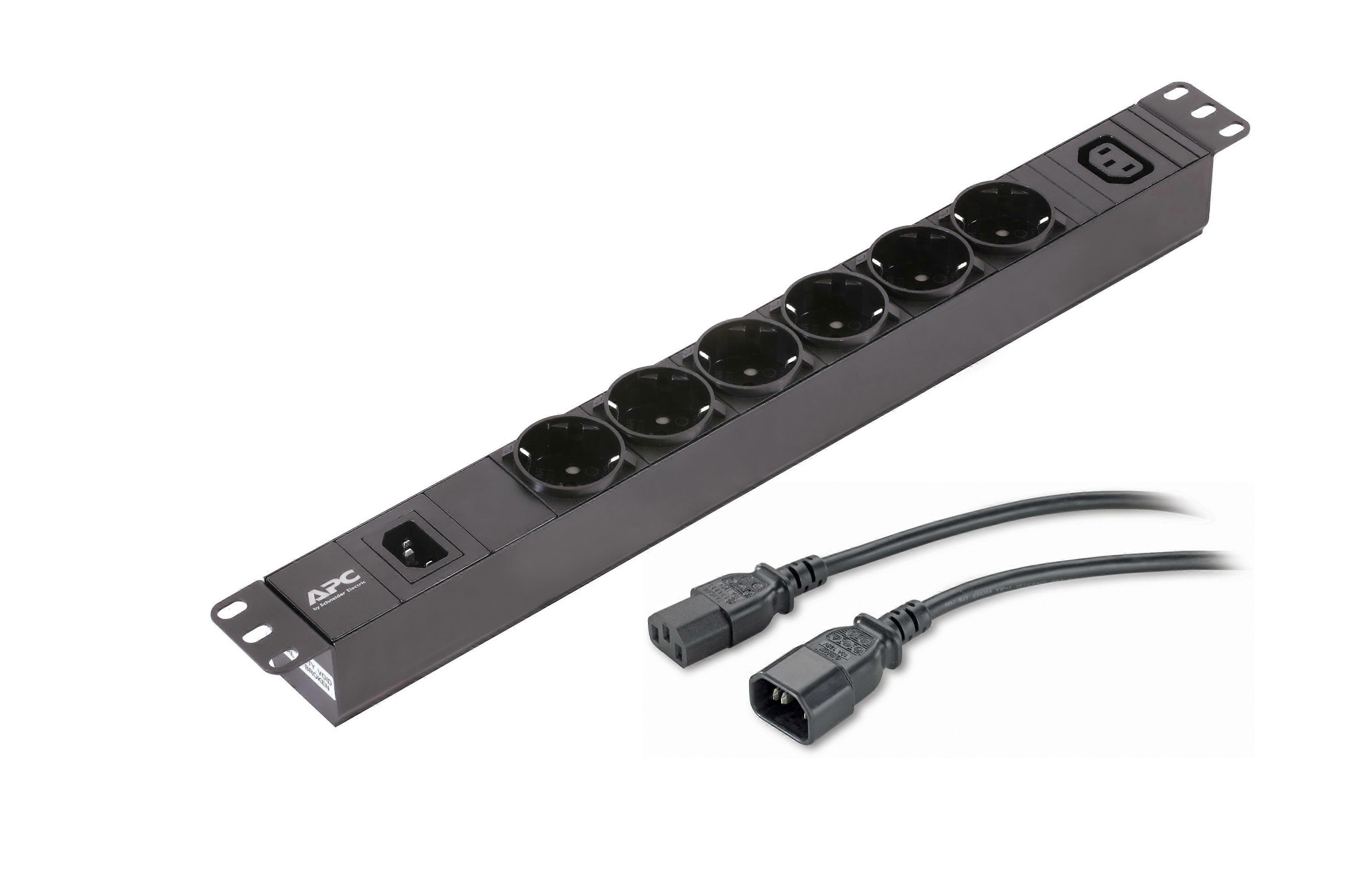 Apc Easy Basic Rack Pdu Epdu1010b-sch - Unité de distribution d'alimentation (montable en rack) - CA 200-240 V - Monophasé - Entrée : IEC 60320 C14 10 A - Connecteur de sortie