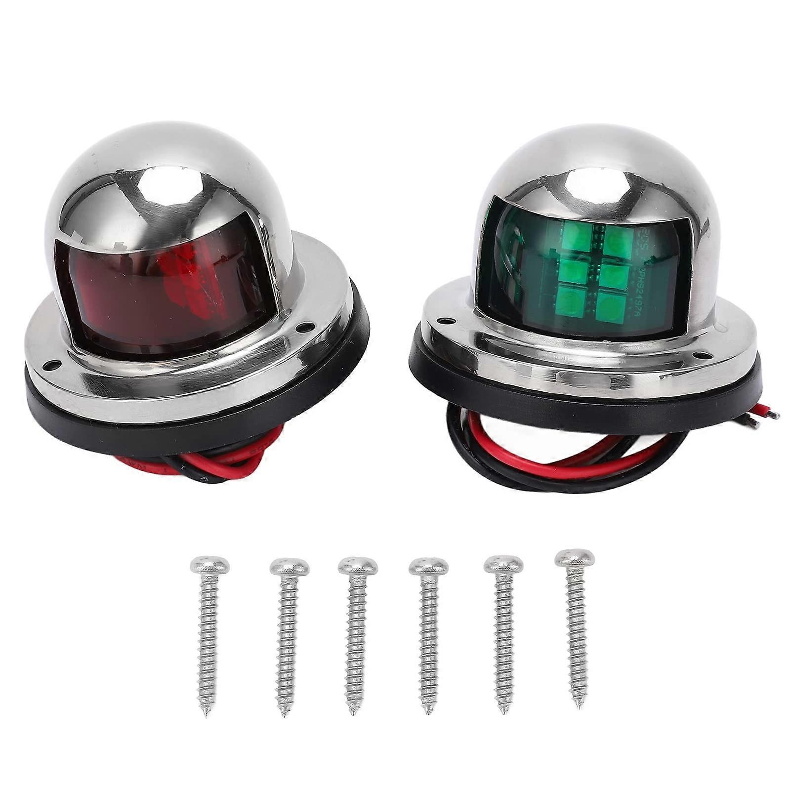Boat LED Bow Navigation Lights 12V 24V Red Green For Bow And Stern Boats Pontoon Yacht Marine Signal Light Kit