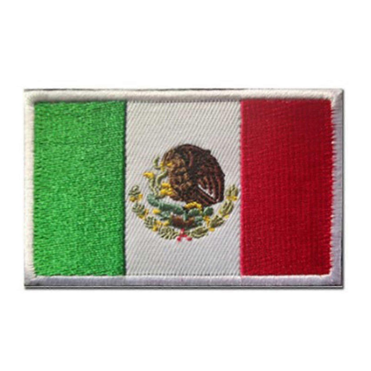 2025 Latest Model Mexico Flag Patch Exquisite Sewing Embroidered Iron On