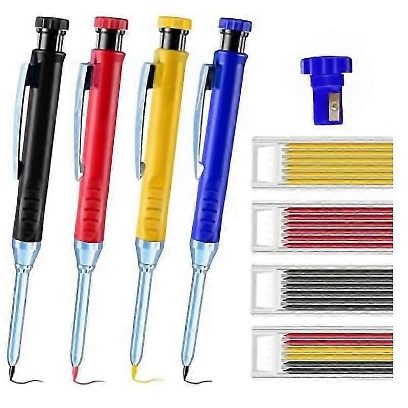 For Multi Pack Solid Carpenter Pencil Set With 28mm Lead And Builtin Sharpener Pencil Woodworking