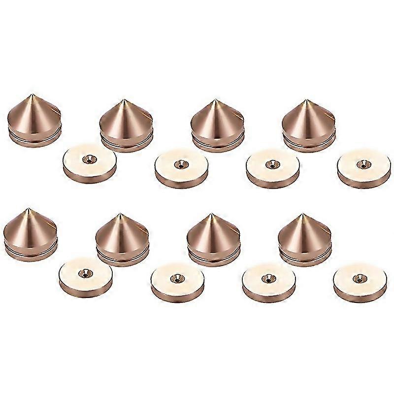 Pentru 8 seturi de suport pentru difuzor picioare picior pad aliaj de aluminiu metal vârfuri con podea picior