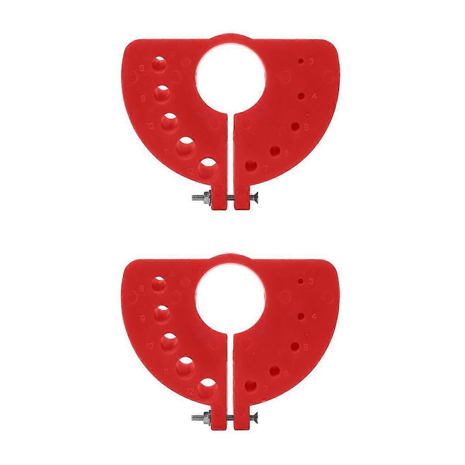 2pcs 3-12mm Drill Bit Grinding Sharpener Polishing Grinding Tool Red