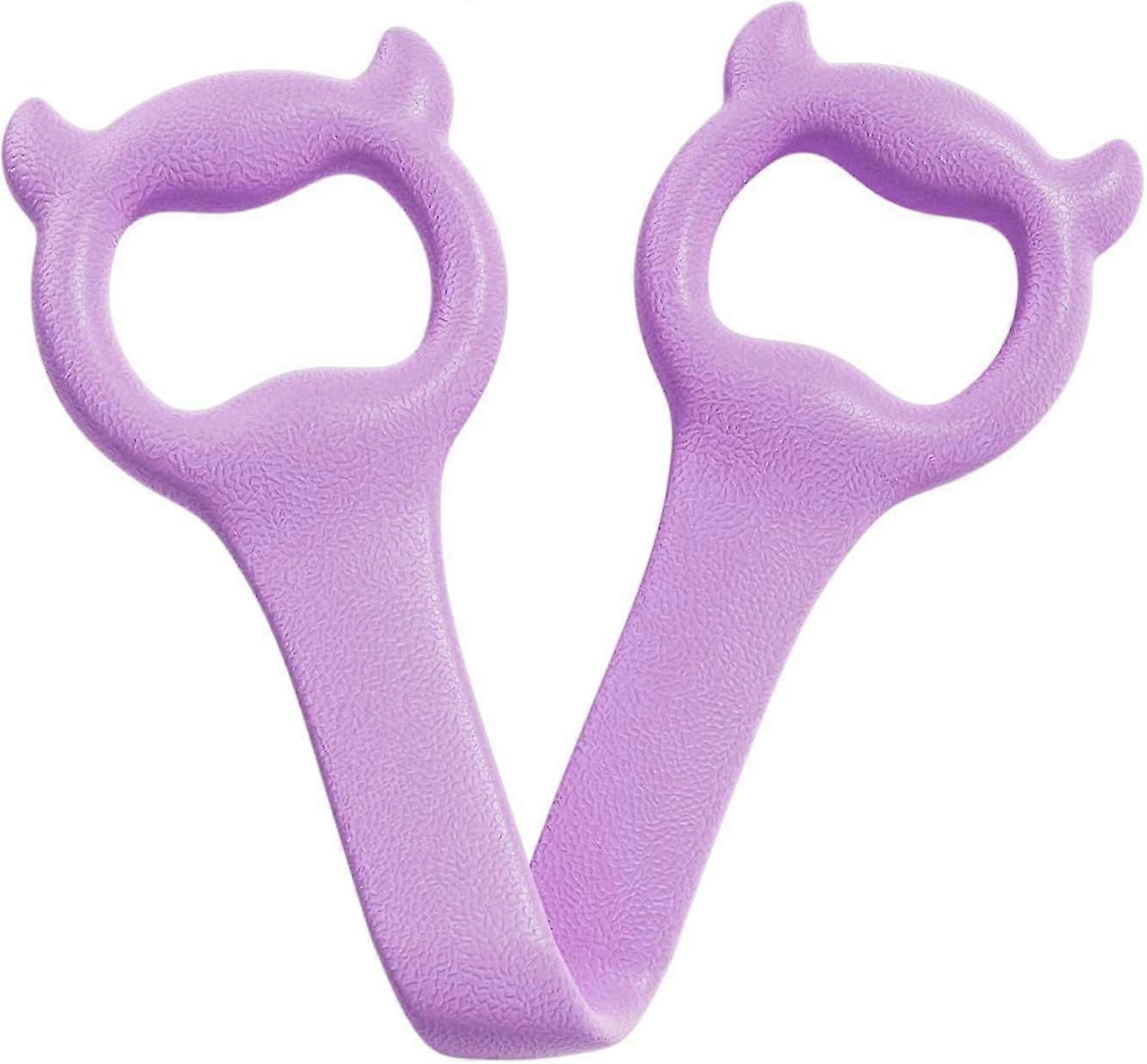 ZENGO Figure 8 Resistance Band, Arm Back Shoulder Exercise Elastic Rope Stretch Fitness Band, Foot, Leg, Hand Stretcher Purple