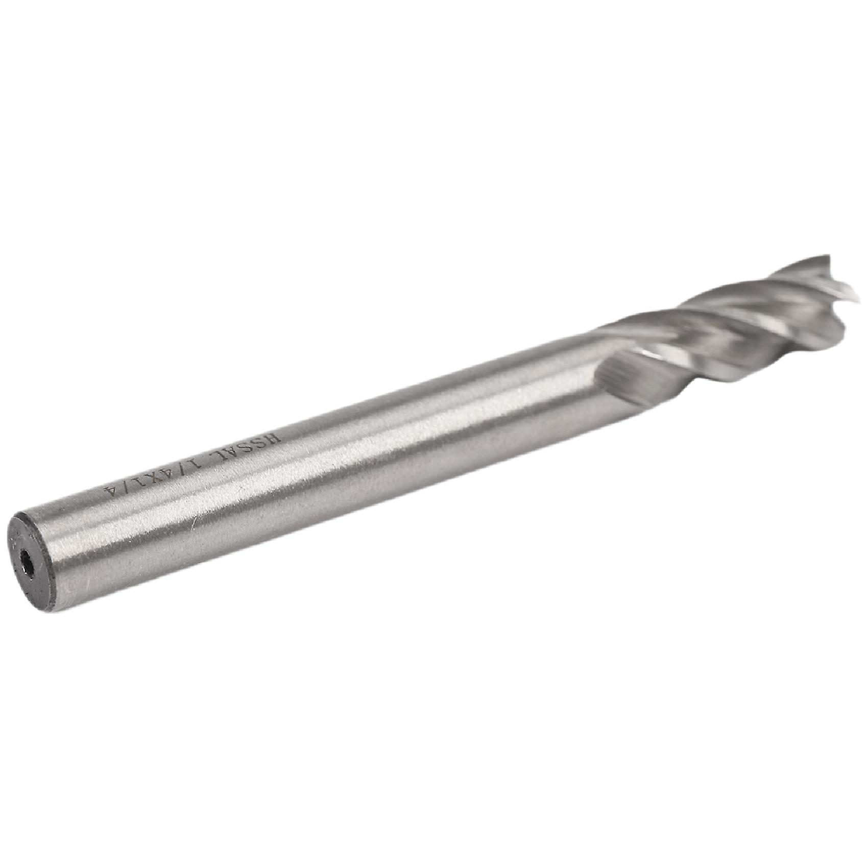 5Pcs 1/4inch x 1/4inch 4 Flute HSS End Cutter Milling Router Bit Cutting Tool