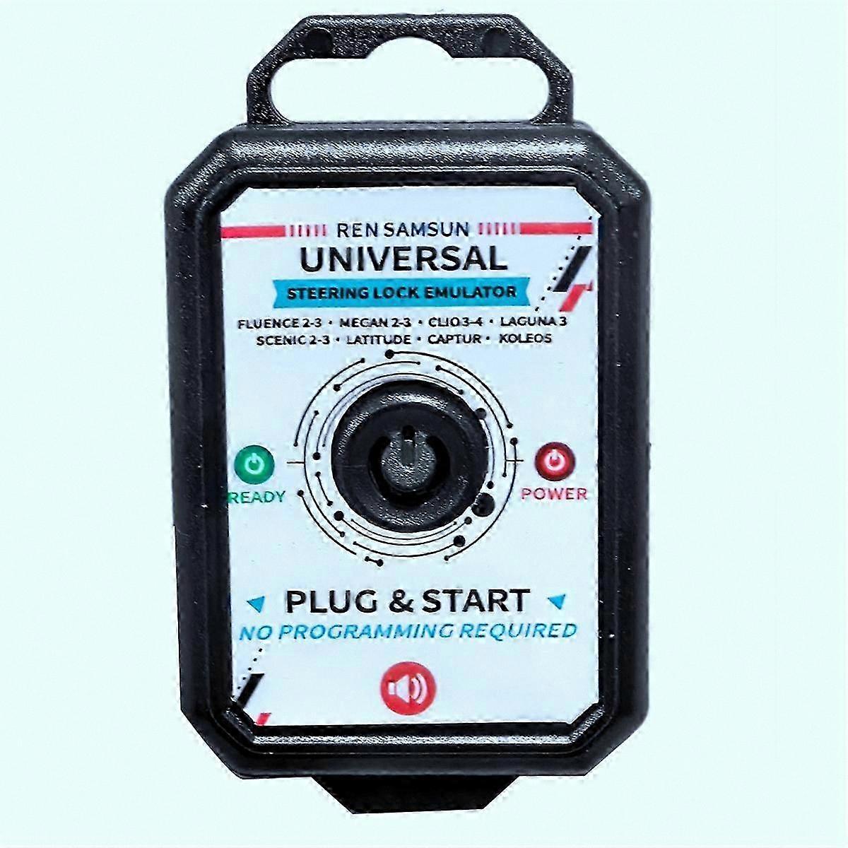 Universal Steering Lock Emulator for ELV Systems with Plug-and-Start Functionality and Lock Sound Simulation