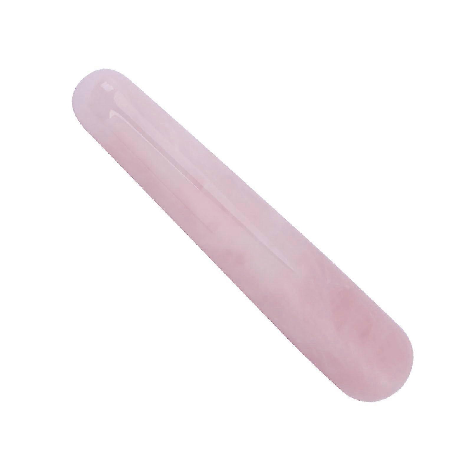 Quartz Face Wand Rose Quartz 100mm Stone Massaging Tool For Facial Massage 1 Piece